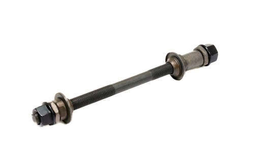 Ось задней втулки в сборе (гайки, шайбы, конуса) 152mm