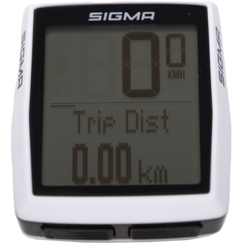 Велокомпьютер SIGMA BC 12.0 WL STS CAD 12 функций, БЕСПРОВОДНОЙ с датчиком каденса, белый