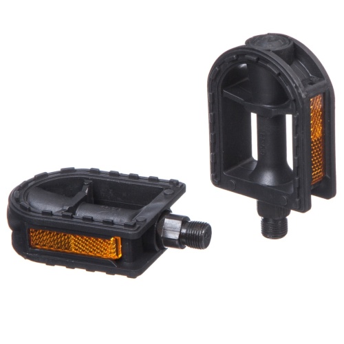 Педали FP-619, пластик, ось 9/16", черные, Х54029