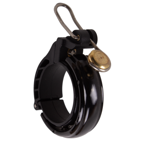 Велосипедный звонок West Biking из пластика, алюм сплава и меди, с посад диаметром 2.2–3.2 см