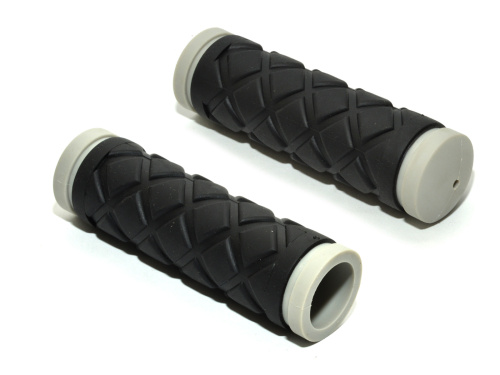 Ручки 8-33455010 на руль детские AGR Junior 5 102мм Blk резин. 2-х комп.  черно-серые AUTHOR