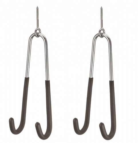 Держатель вело 6-230050 YC-27S крюки для "подвешивания" велосипеда, КРЕПЛЕНИЕ К ПОТОЛКУ, грузоподъемность до 25кг, с крепежом, черный, 2шт BIKEHAND