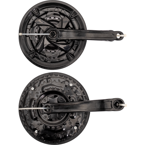 Комплект шатунов с вед. звездой, 22x34x42T, 170 мм, 9/16", SQR, с защитой, черный, 1CW310001452