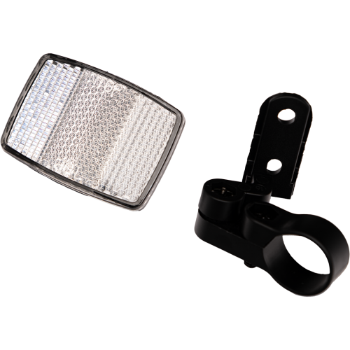 Катафот белый с креплением для велосипедов