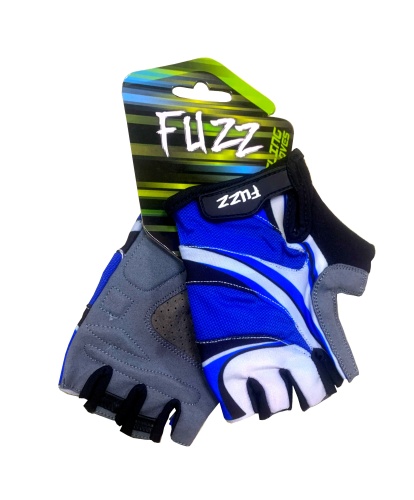 Перчатки 08-202501 лайкра LADY COMFORT голубые, р-р XS, с петельками, на липучке FUZZ