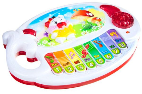 Игрушка пластиковаяСинтезатор с кошкой, (3 вида)