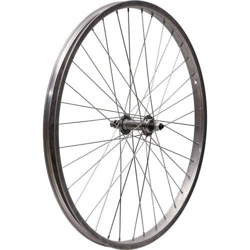 Колесо 24" переднее, одностен. алюм. обод, втулка сталь SF-HB03F, 36 отв., 3/8" гайки, Forward SW, RWF240036010