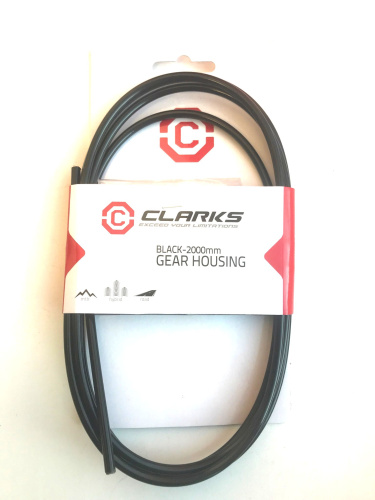 Рубашка троса переключения IGOC4, 3-608, 2000мм MTB/Road черн с 10 шт заглушками (инд. упак) CLARKS