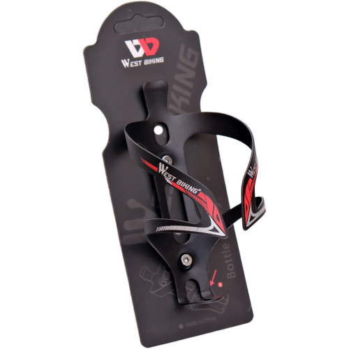 Флягодержатель, алюм., болты в комплекте, West Biking арт. 0704019 красный