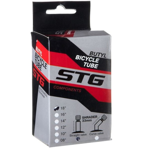 Камера 18х1,75, AV 33мм велосипедная STG, бутил, (упак.: коробка)