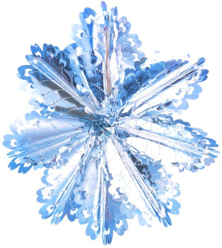 Гирлянда Снежинка 60*20 см серебряная пвх