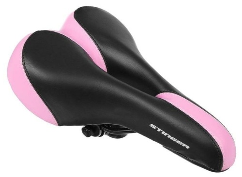 Седло STG GW608А-1 черно-розовое.