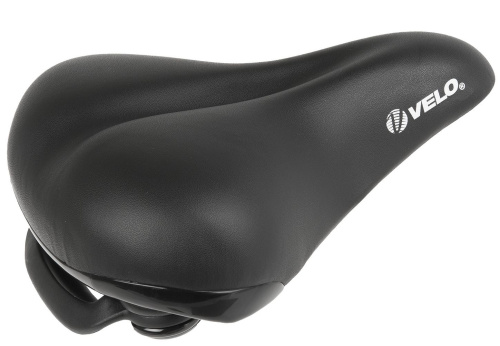 Седло 5-250068 комфорт 258х217мм эластомер. спец. наполн. Art-Tech закрыт. резин. пружин.с боков. защитой, с рукояткой 725г,(на блист)VELO ELASTO GRIP