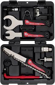 Набор 6-230085 инструментов YC-725 "ALL IN ONE", 9 позиций: выжимка, ключи, съемники и пр., в пласт. кейсе  BIKEHAND
