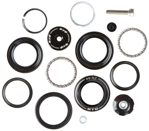 Рулевая колонка STG GH-868D 1,1/8"; 28.6/44-30/44; STACK 24MM; ED BLACK; w/S22 TOP CAP STG DESIGN; w