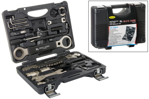 Набор инструментов Bike Hand YC-721, 22 предмета, (чемоданчик)