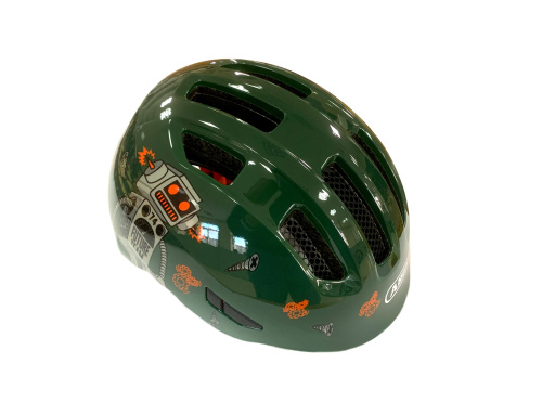 Шлем 05-0067268 Smiley 3.0 детский M(50-55) с регулир., 230гр, 8отв, сетка от насекомых, зеленый с р