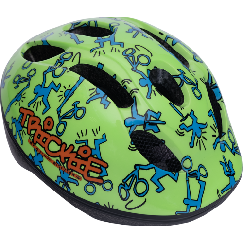 Шлем детский/подростк. 8-9090081 с сеточкой Trickie 153 Grn/Blu 8 отв. зелено-синий 49-56см Author