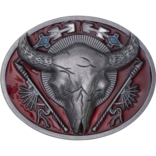 Пряжка металлическая для ремня №34 red