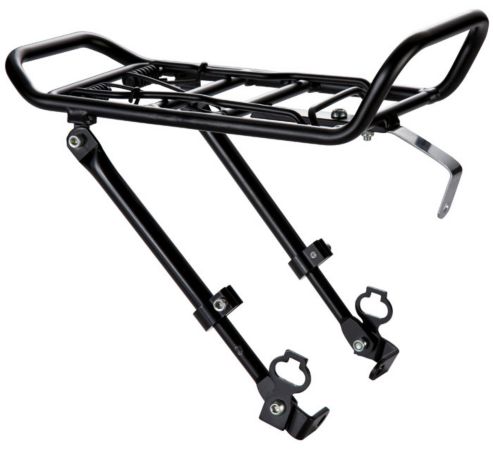 Багажник 6-152400 CD-240 ПЕРЕДНИЙ регул. крепл. к тормозам V-брейк алюм. черный OSTAND