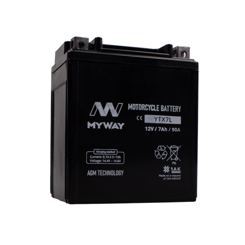 AKБ MYWAY BIKE YTX7L (113х70х131)