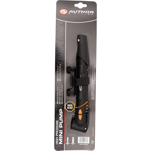 Насос 8-18101032 алюм. AAP Twin 2 овальный 2 гол-ки Т-ручка 275мм, 148г черный AUTHOR