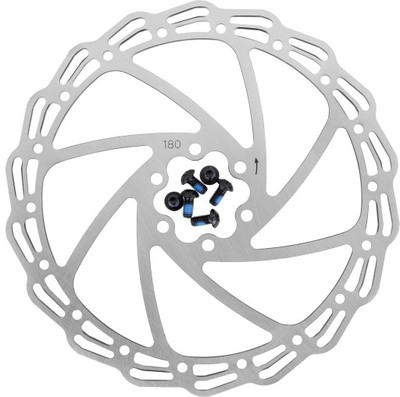 Торм. диск 6-171806 (ротор) для диск. тормоза HJ-DXR1806 180мм+6болтов нерж. сталь серебр. ALHONGA