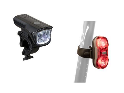 Фара+фонарь 8-12040135 1д/3ф. Xray 150 Lm/ Duplex X7 20 Lm 2д/2ф  красный с батар. AUTHOR