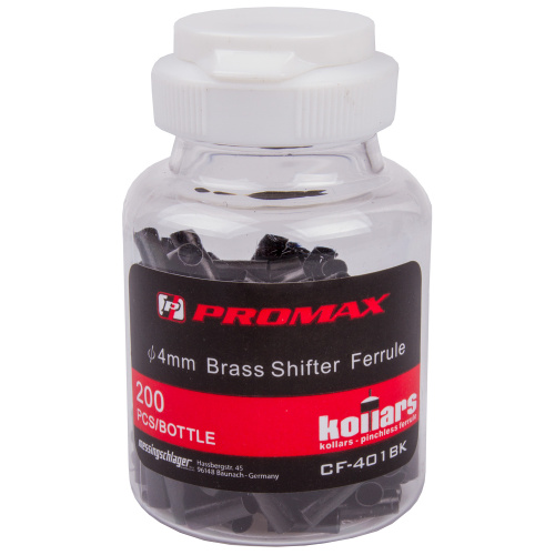 Колпачoк 5-370270 для рубашки тросика перекл. 4,1мм фрезер. черный (банка 200шт) PROMAX