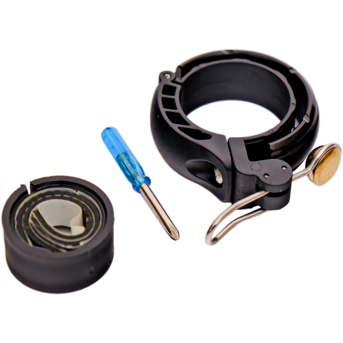 Велосипедный звонок , материл: пластик, сплав 7075Т, медь, диаметр посадочного отверстия от 2.2 до 3.2 см, West biking арт. 0706050