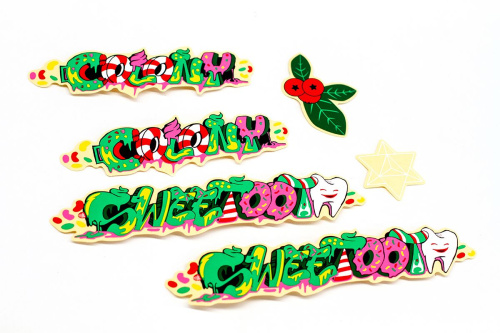 Наклейки стикеры 03-002201 Sweet Tooth Sticker Pack NEW DESIGN STICKERS, цвет Shipped Assorted, арт. I43-902B COLONY