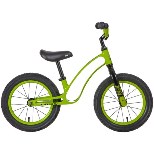 Беговел NOVATRACK MBLAST 14", зеленый, магний-алюминиевая рама, стальной обод, камера, покрыш
