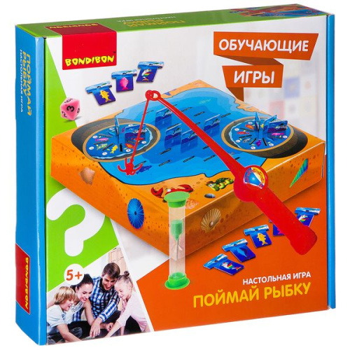 Поймай рыбку - настольная обучающая игра Bondibon