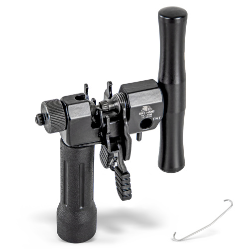 Выжимка 6-230139 YC-396 профи, для всех типов Shimano, Campagnolo и SRAM включая 12ск, с держателем цепи и запасным пином, сталь, черная BIKEHAND