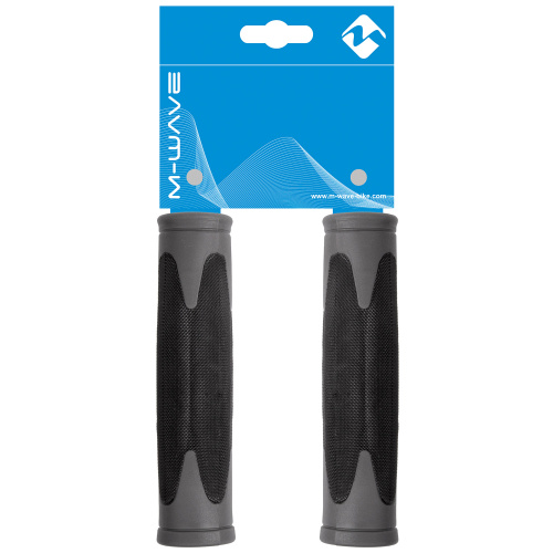 Ручки 5-410203 на руль резин. 2-х компонент. с антискольз. структурой 130мм черно-серые (на блистере) CLOUD BASE 1 M-WAVE