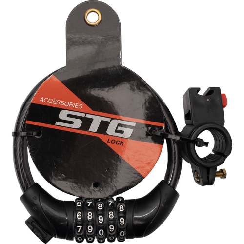 Замок, трос спиральный,кодовый диам.12х95см