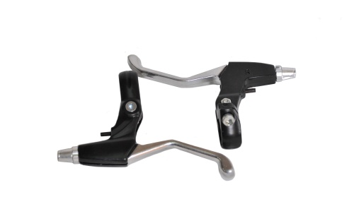 Тормозные ручки HORST 00-171604 алюм. V-брэйк/кантелив. серебр.-черные