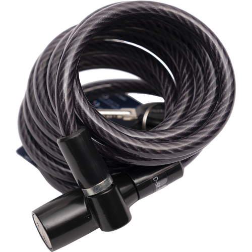 Замок троссовый с ключом ABUS 1950, 7.5ммх180см класс защиты 1/15, 280гр, черный