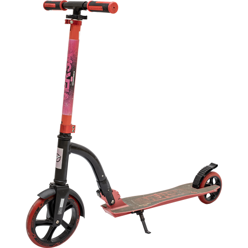 Самокат Novatrack Versa, колеса 200х145 мм, красный