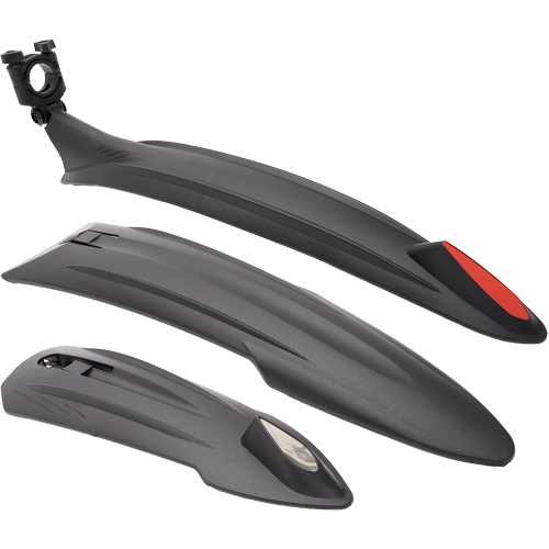 Крылья пластиковые 26"-29" широкие состоят из 3-частей с светоотражателем (модель: XGNB-067)