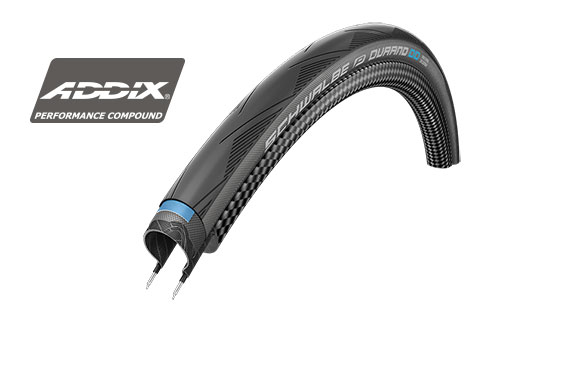 Покрышка. 700x23C (23-622) 05-11100971 DURANO DD Perf, DD, RaceGuard B/GR-SK HS464 DC 67EPI черно-серая SCHWALBE