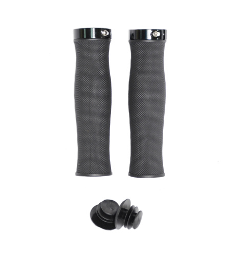 Ручки 00-170473 на руль H217 OneSideLock 130мм резинов. c 1 фикс. эргоном. черные