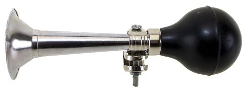 Клаксон 5-422001 резина/сталь прямой хромированный (20)