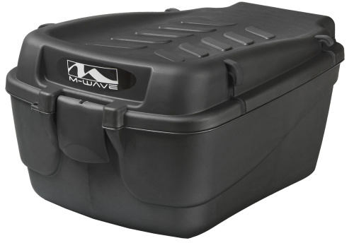 Сумка/бокс 5-122463 на багажн. V=19л 42х31х22см размер XL пластик пыле/влагозащ. (5) черная Amsterdam Easy Box L-XL M-WAVE