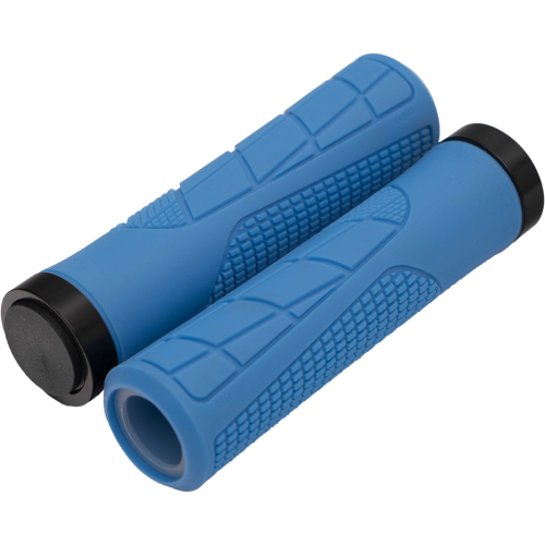 Ручки 00-170566 на руль H6 OneSideLock 135мм резиновые, новый антискольз. дизайн, c 1 черн. фикс. си