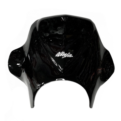 Щиток ветровой "Ninja" (ЧЕРНЫЙ) оргстекло, круг. фара (креп. на фару)