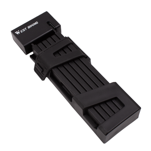 Замок противоугонный велосипедный складной с ключом 4х80мм, 2 замка,West Biking