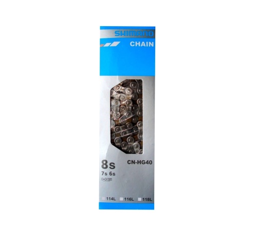 Цепь горн Shimano HG40, 6/7/8ск,115 зв