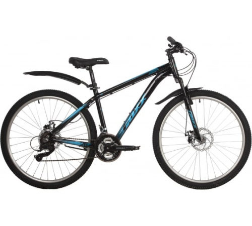 Велосипед FOXX 26" ATLANTIC черный, алюминий, размер 18"