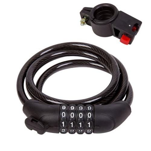 Замок кодовый STG 102-705-В, тросовый, 8х1200мм, Х87802